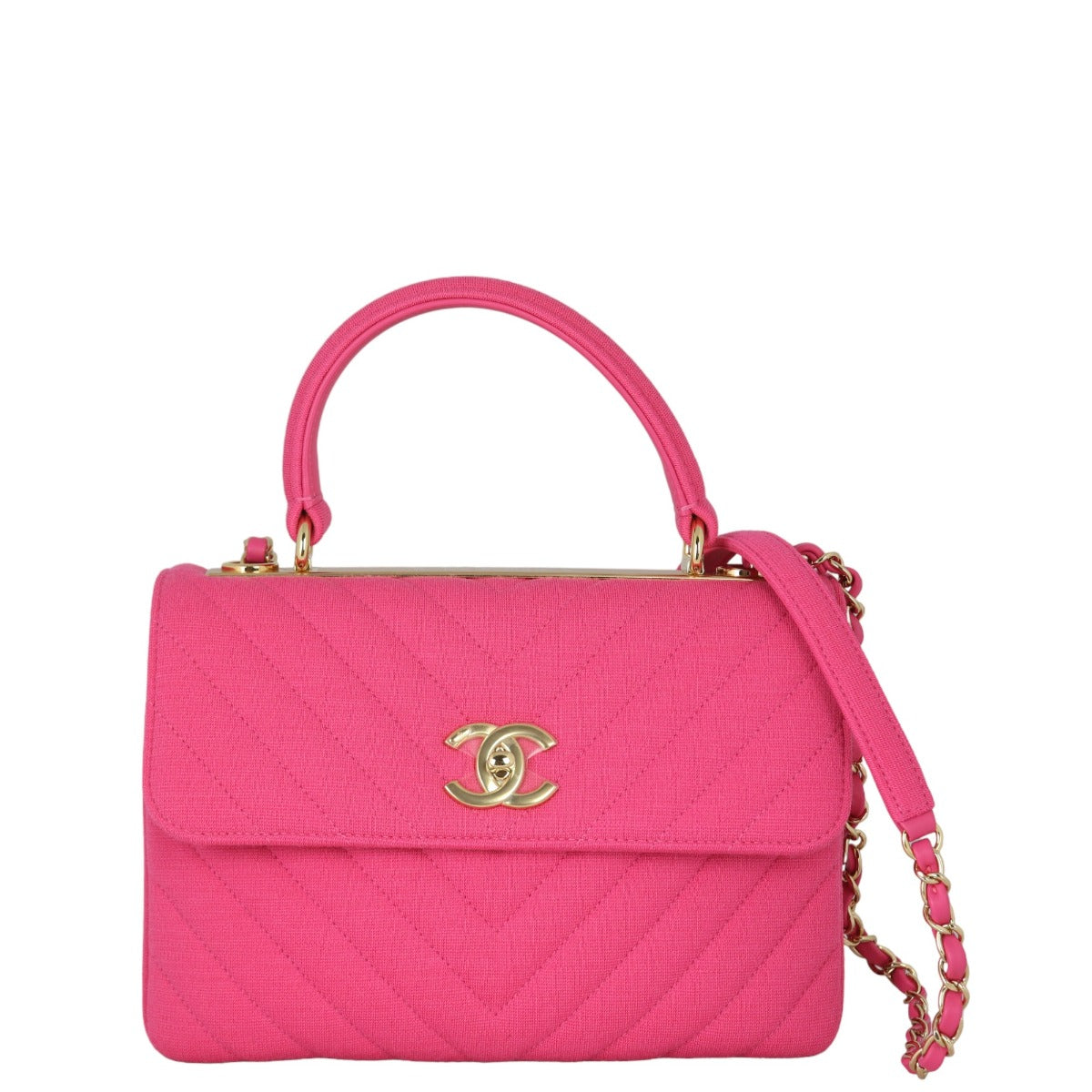 Chanel CC Trendy Chevron Jersey Handbag