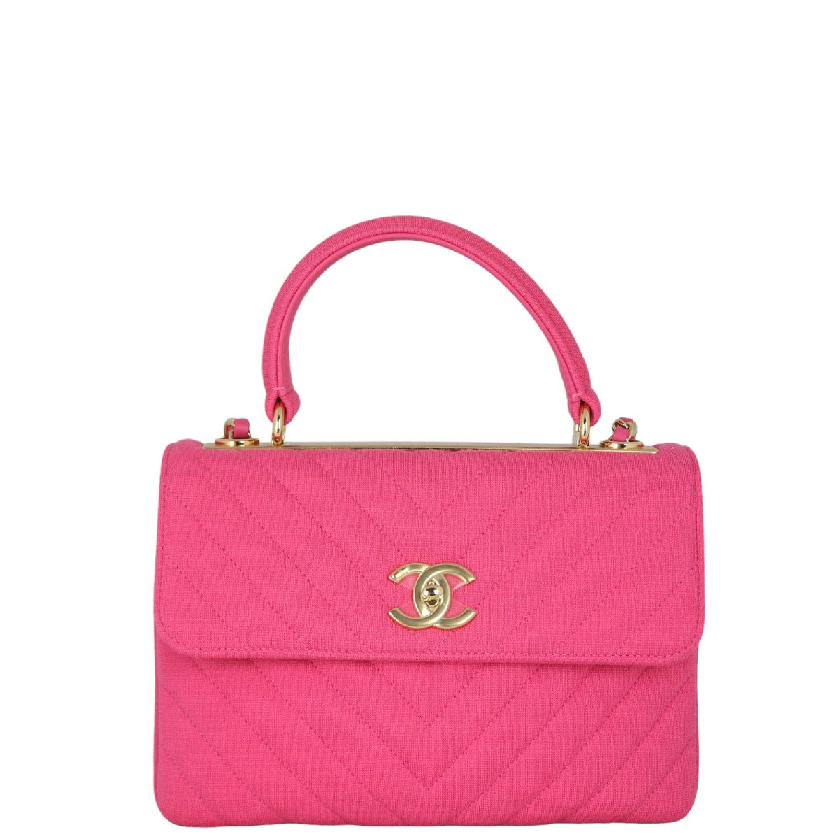 Chanel CC Trendy Chevron Jersey Handbag