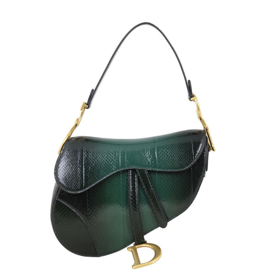 Dior Saddle Bag Python Travel Bag