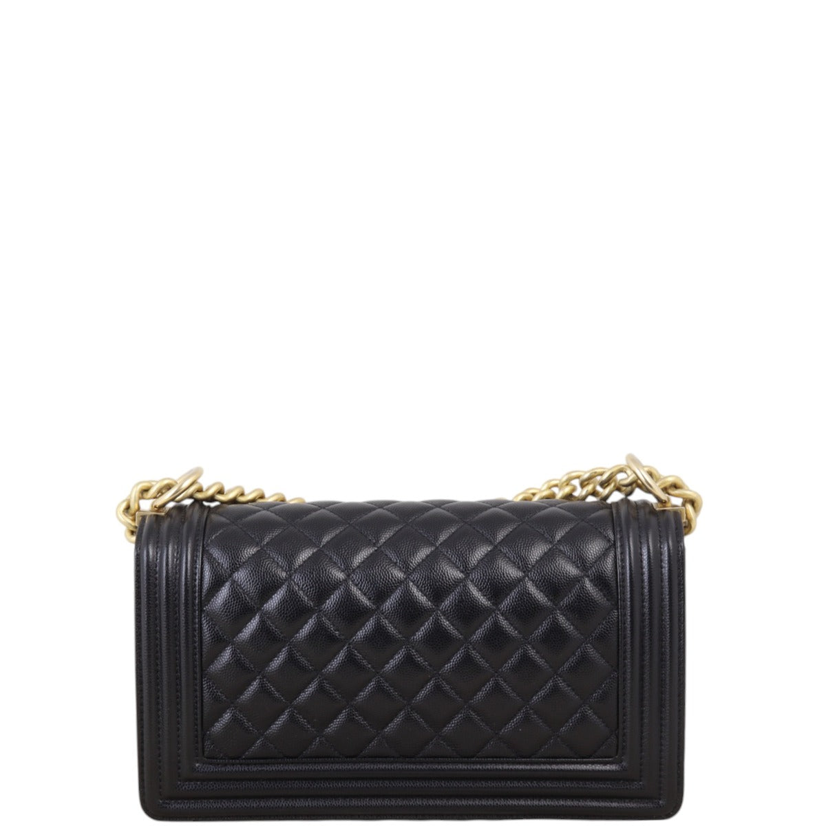 Chanel Boy Old Handbag Quilted Black Crossbody Bag Medium 24012025