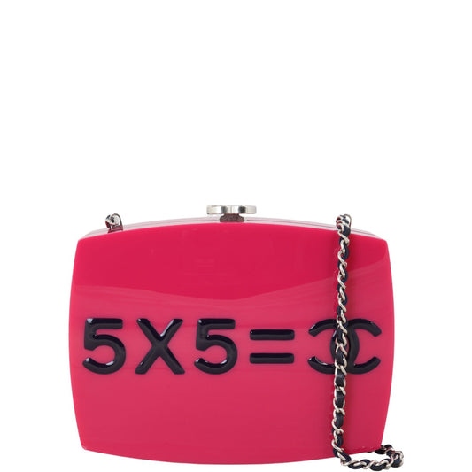 Chanel Evening In The Street Clutch Plexiglass Pink Clutch Bag