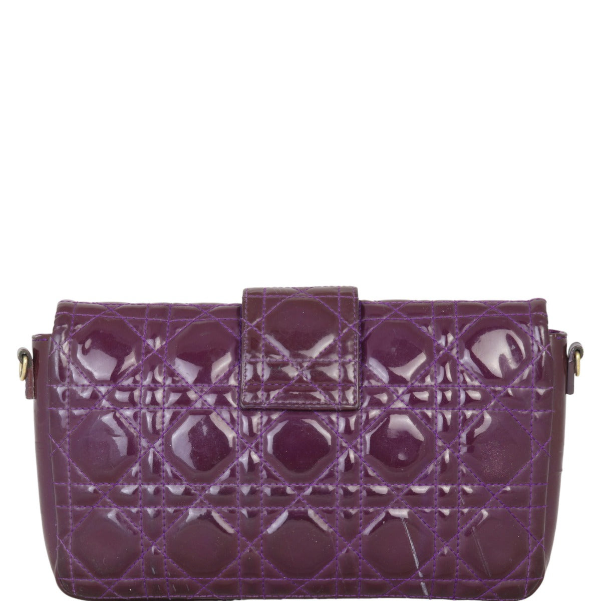Dior Cannage New Lock Patent Pouch Handbag Travel Bag