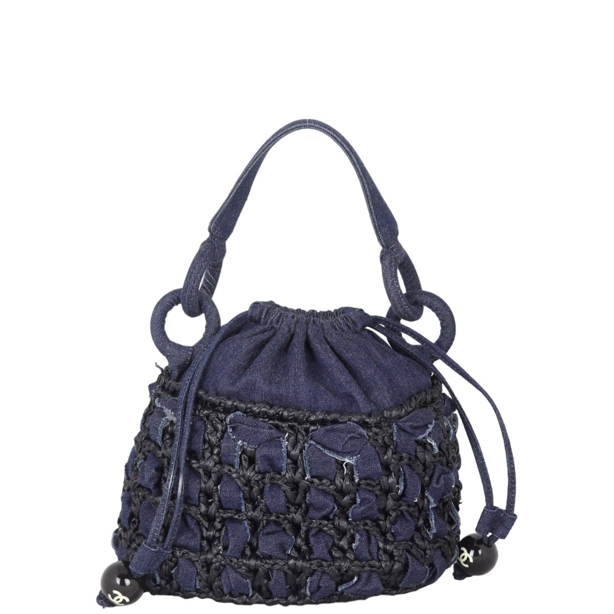 Chanel Chanel Denim Raffia Bucket Bag26062023