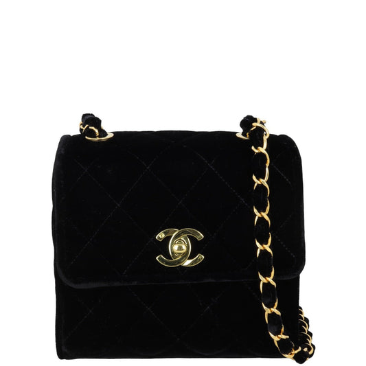 Chanel Classic Square Velvet Handbag Mini Flap Mini Bag