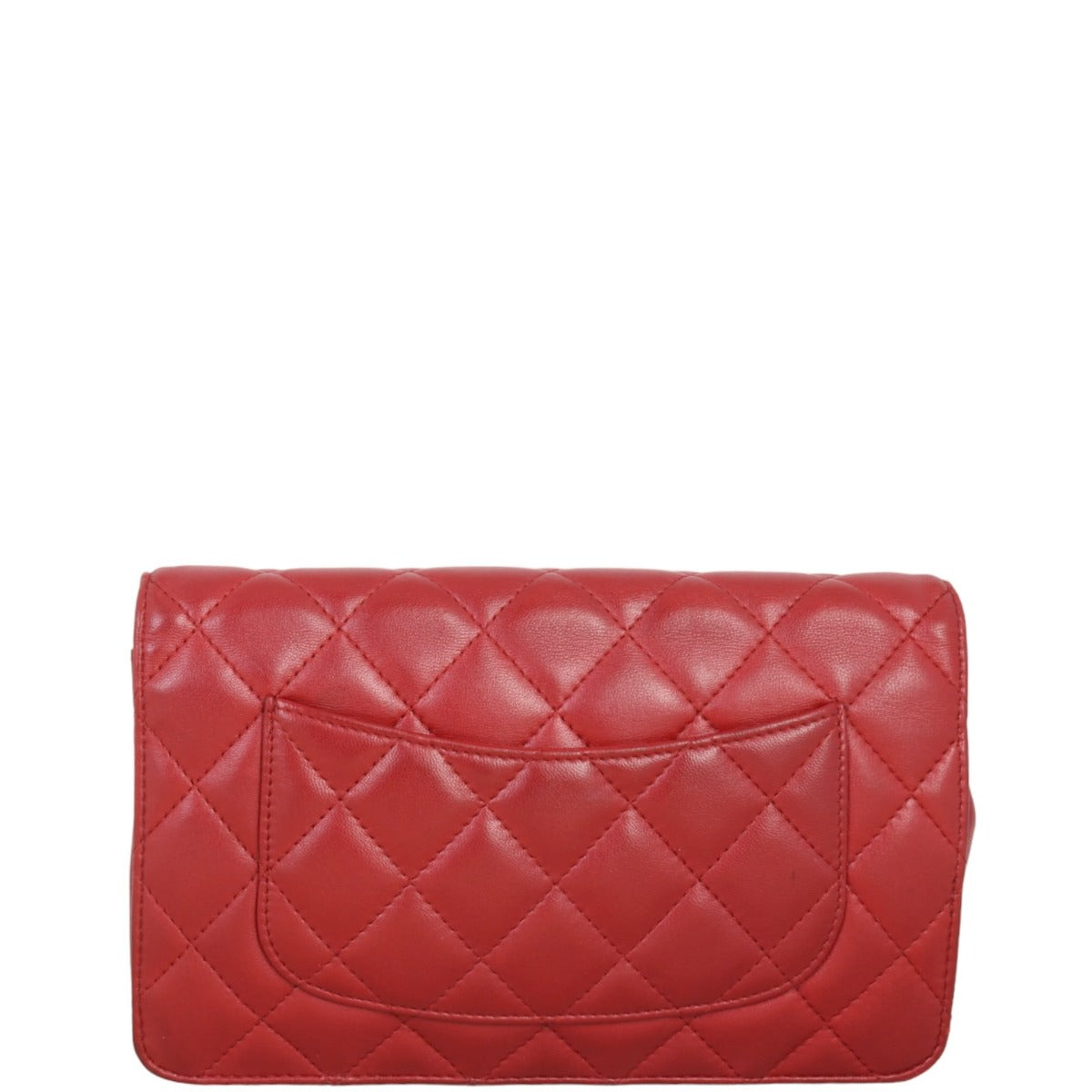 Chanel Classic Wallet on Handbag Red Chain On Chain27062024