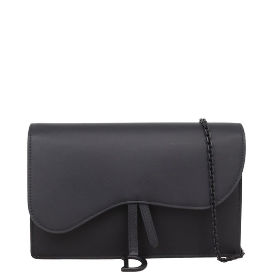 Dior Crossbody Bag Saddle Pouch Wallet on Ultramatte Chain Shoulder Bag