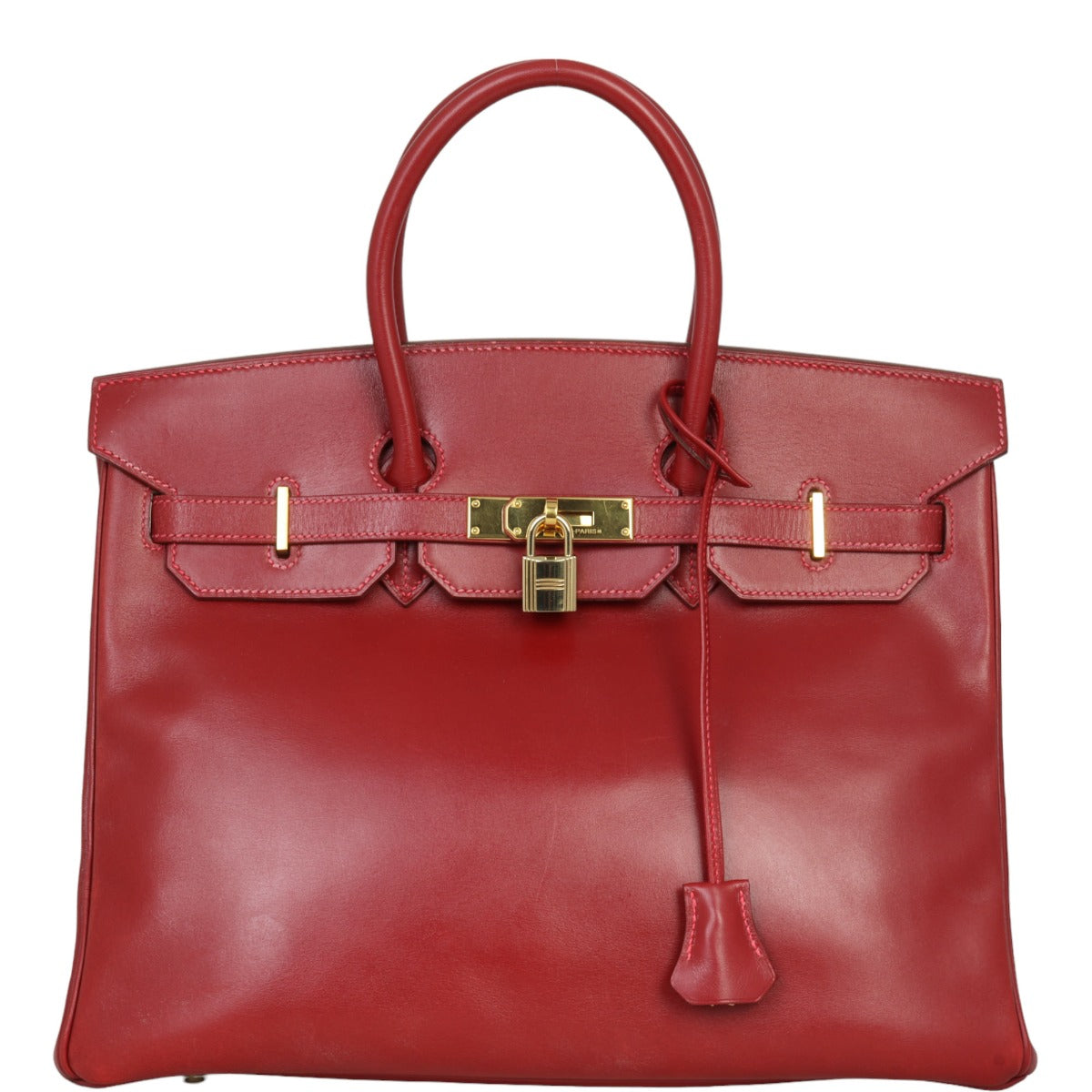 Hermes Birkin Box Calf Handbag Travel Bag