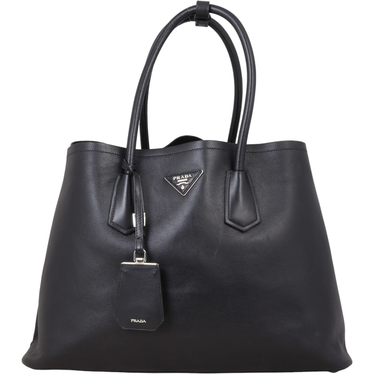 Prada City Calf Double Bag Large Travel Bag
