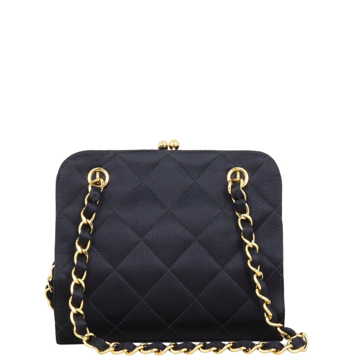 Chanel Kisslock Bag Satin Mini Mini Bag