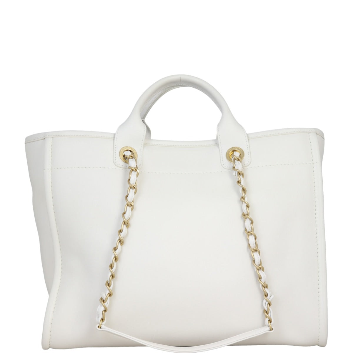 Chanel Deauville Tote Leather Medium Tote Bag