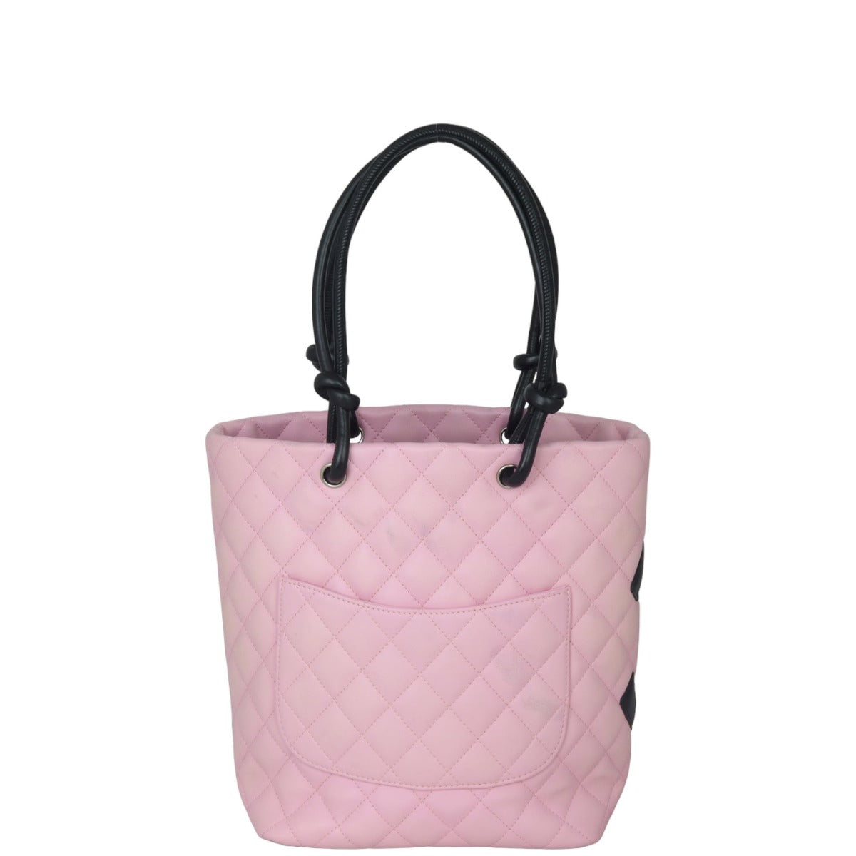 Chanel Ligne Cambon Tote Lambskin Pink Medium Tote Bag