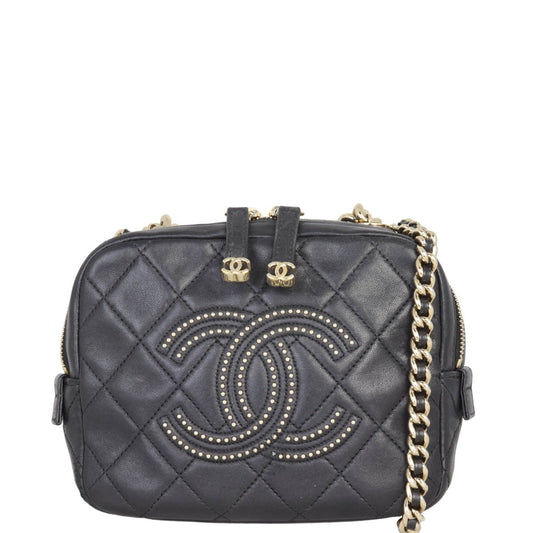 Chanel CC Studded Camera Bag Chain Handbag