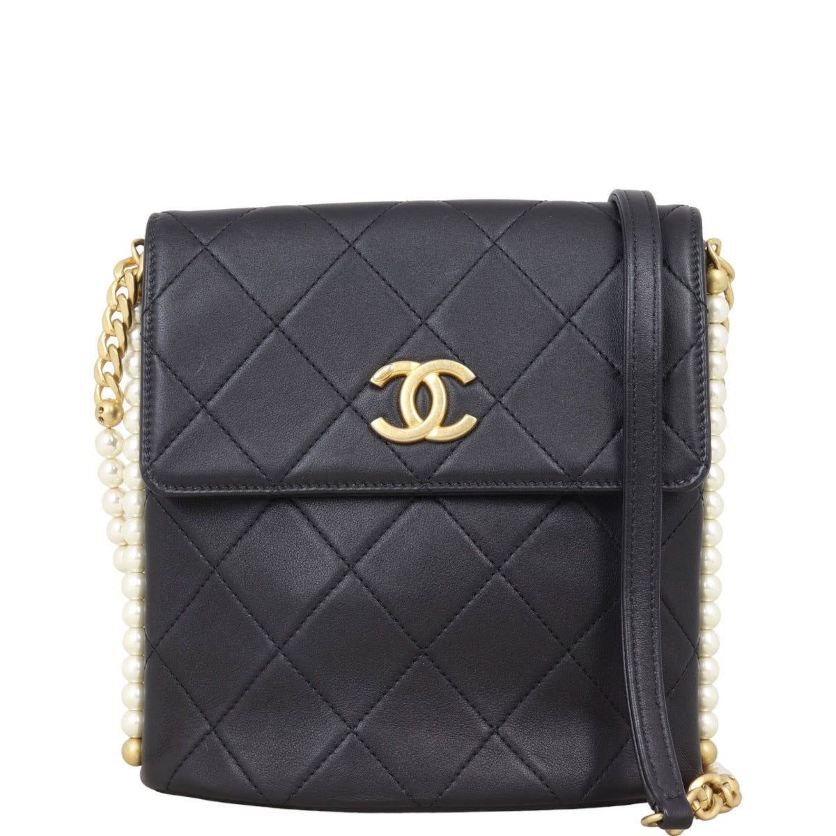 Chanel About Pearls Hobo Small Flap Hobo Bag