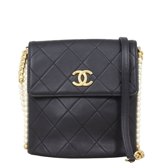 Chanel About Pearls Hobo Small Flap Hobo Bag