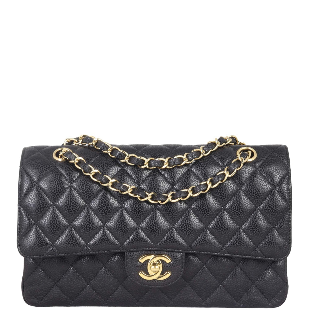 Chanel Classic Double 13 Series Handbag Medium Flap