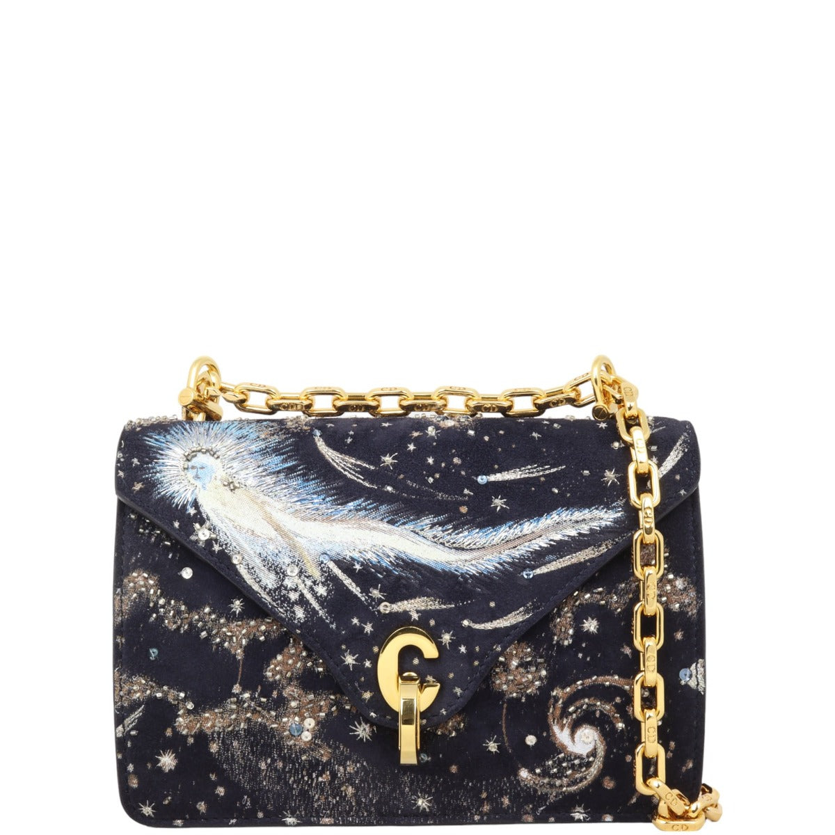 Dior CEst I Feel Bag Blue Flap Travel Bag