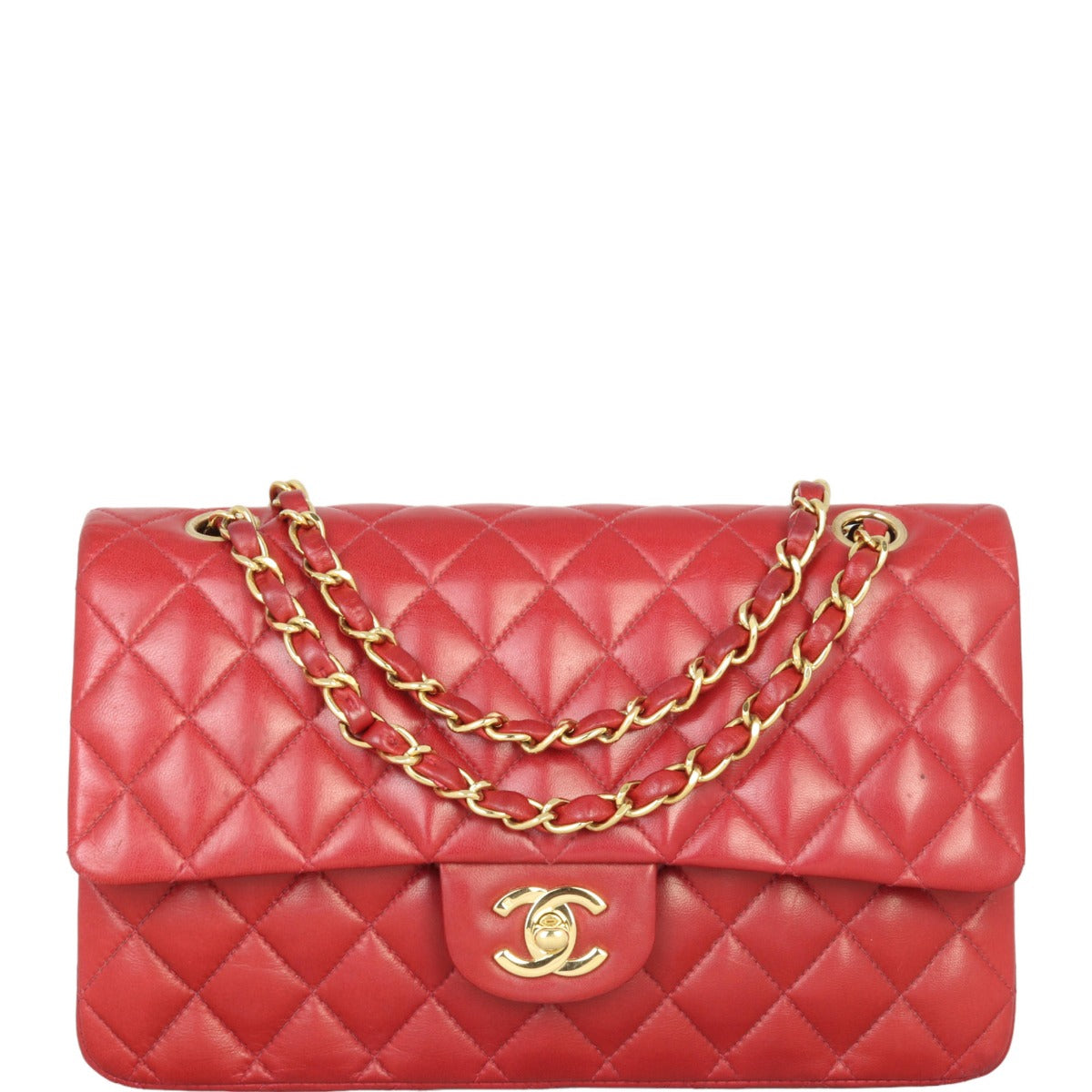 Chanel Classic Double Handbag Red Medium