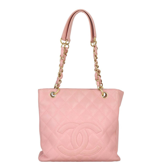 Chanel Petite Shopping Tote Light Caviar Pink Tote Bag
