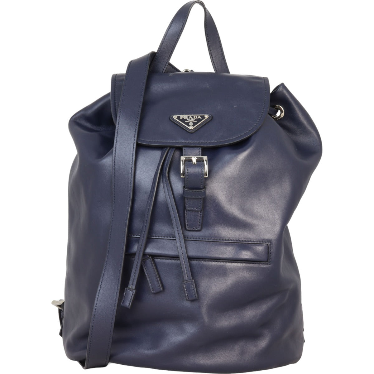 Prada Soft Calf Zip Pocket Backpack Handbag