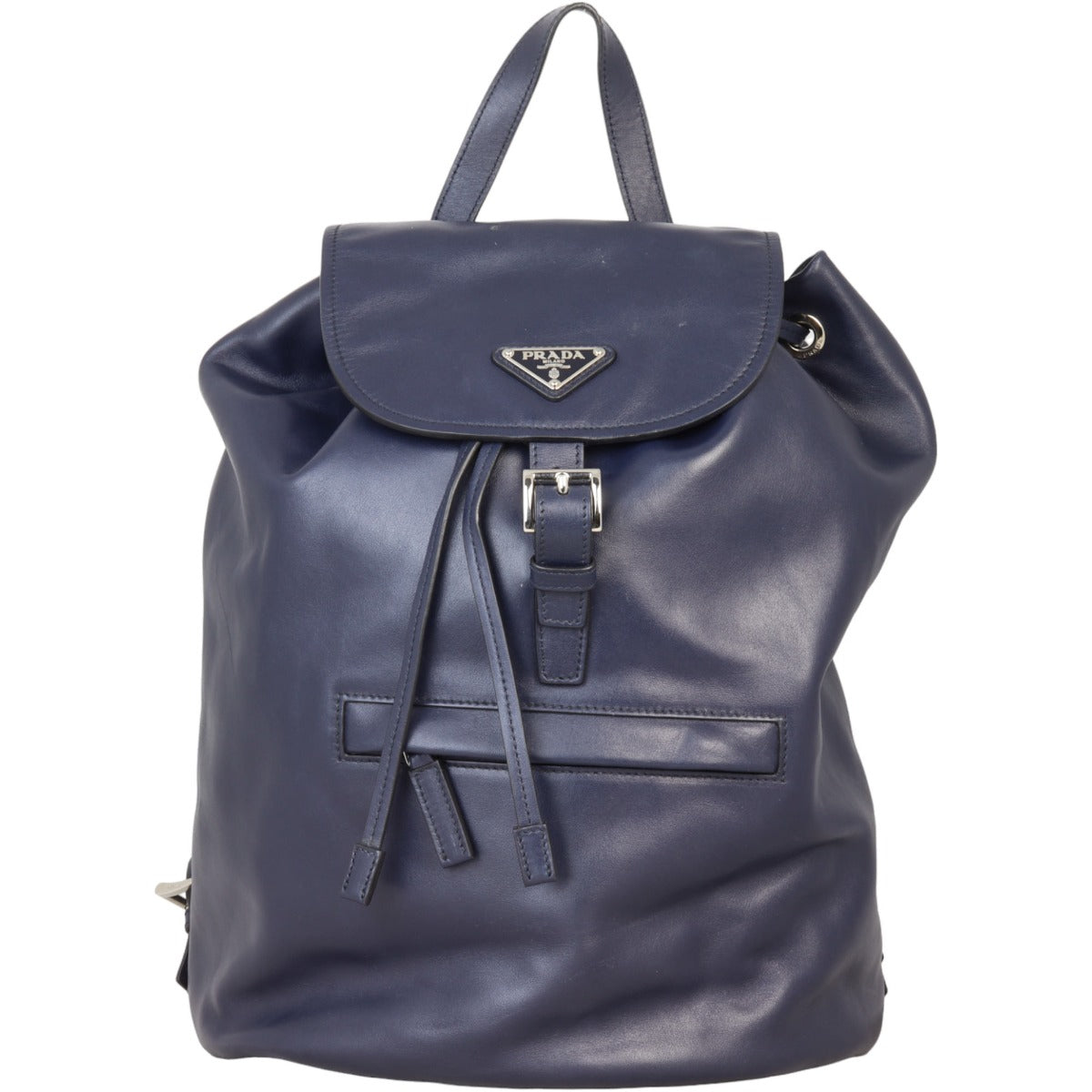 Prada Soft Calf Zip Pocket Backpack Handbag