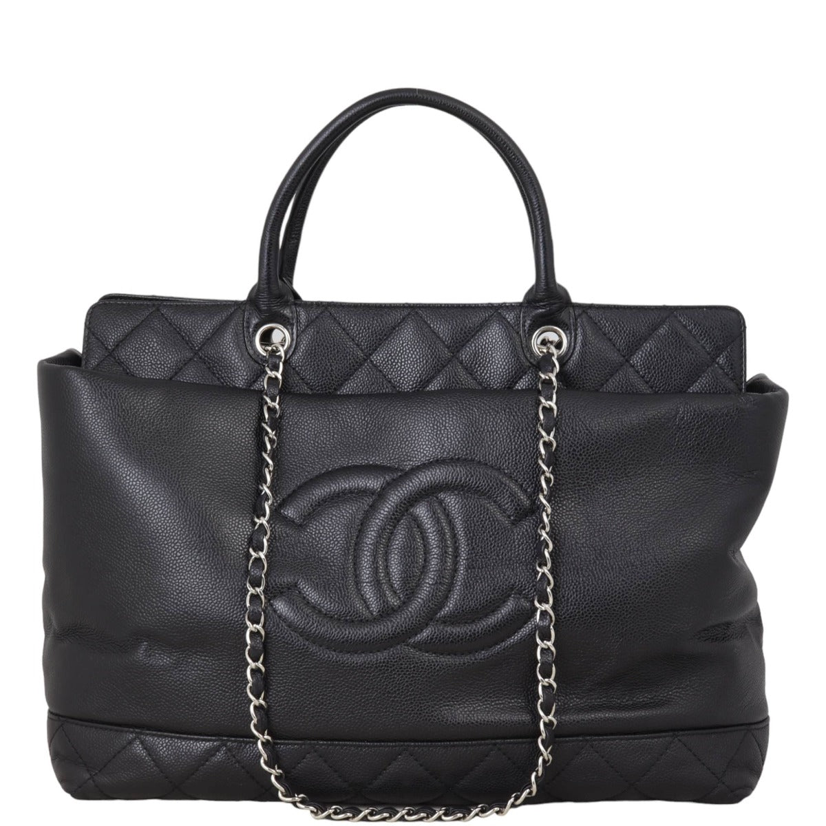 Chanel CC Double Handle Tote Tote Bag