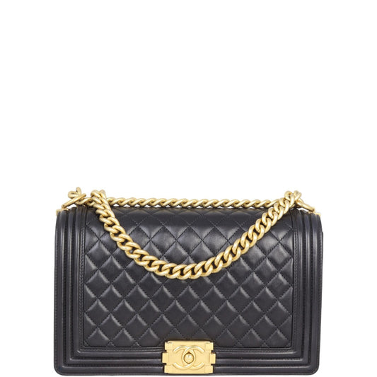 Chanel Boy New 23 Series Handbag Black Medium