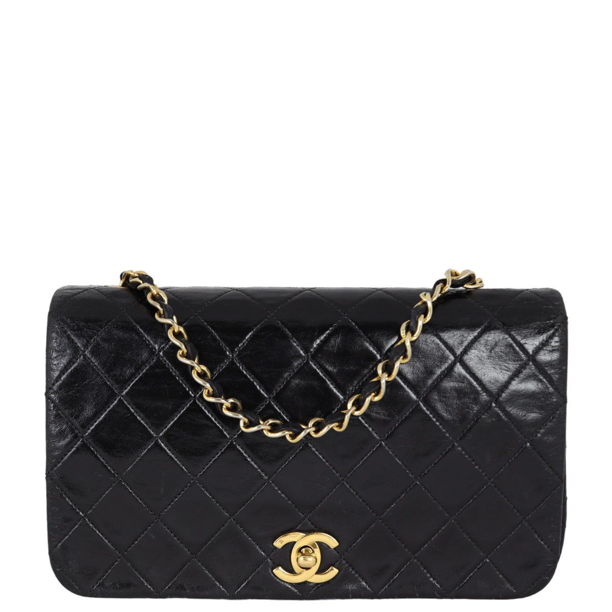 Chanel CC Full Bag Diamond Black Small Handbag