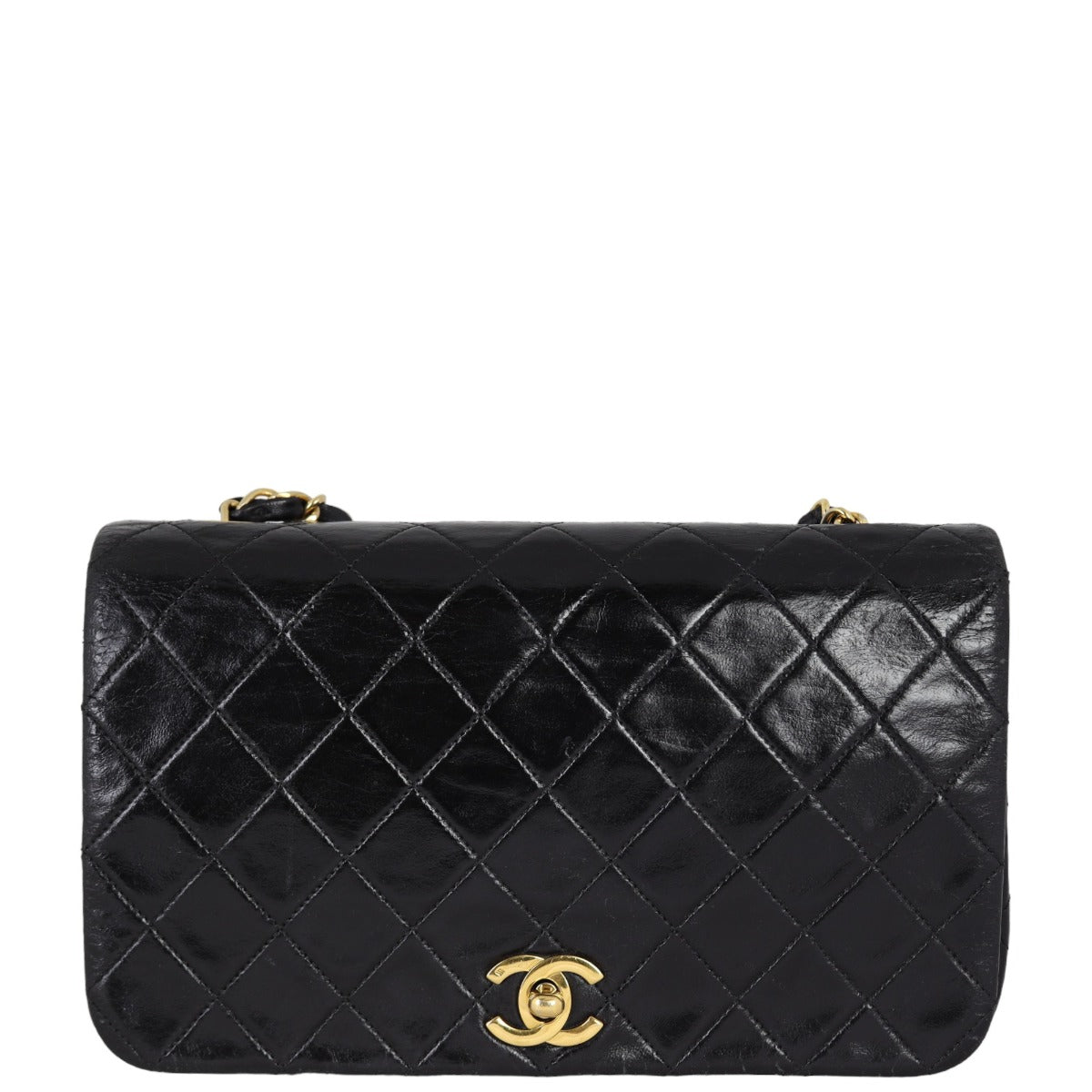 Chanel CC Full Bag Diamond Black Small Handbag