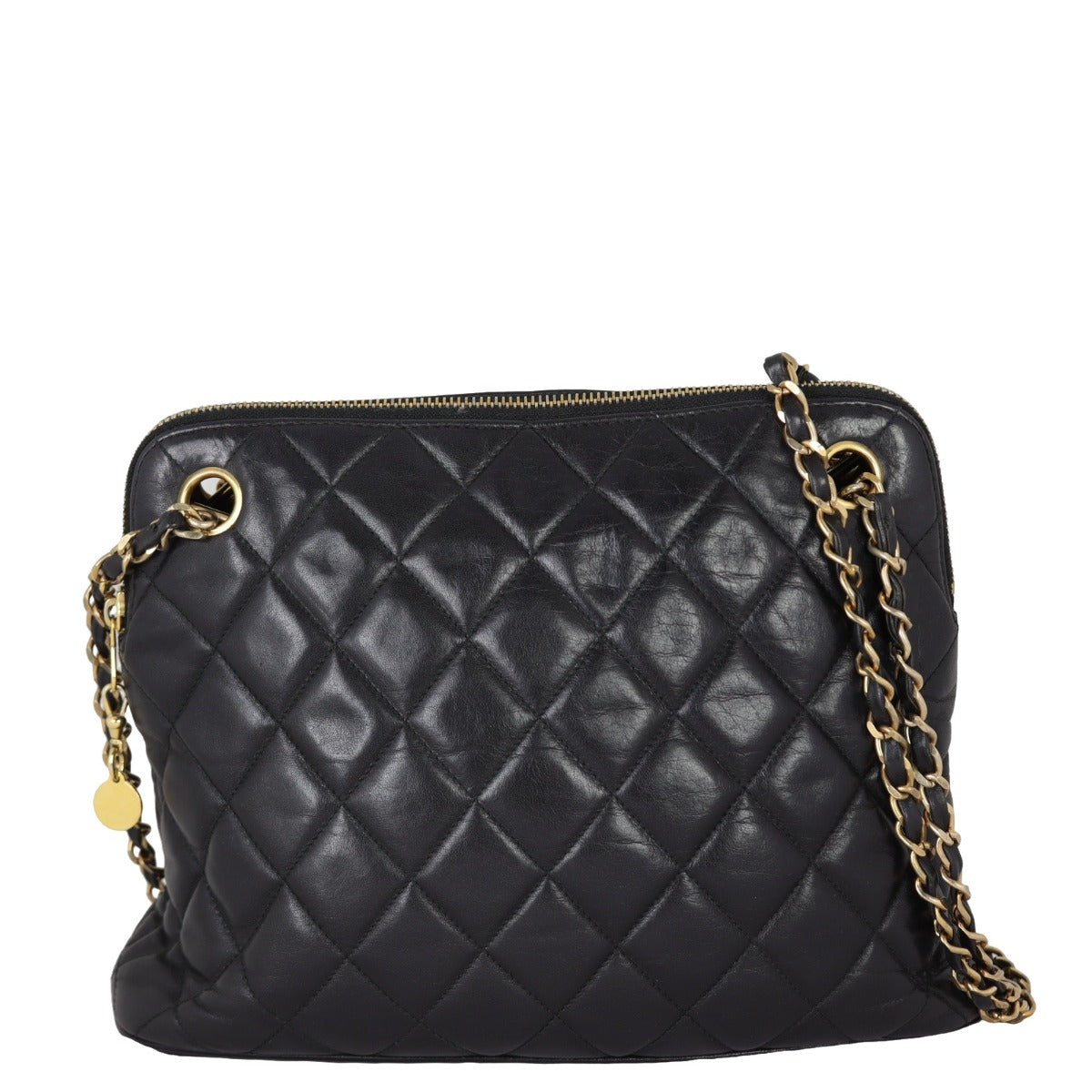 Chanel CC Tote Bag Lambskin Quilted