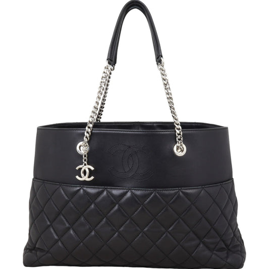 Chanel Urban Delight Shopping Tote Diamond Black Tote Bag