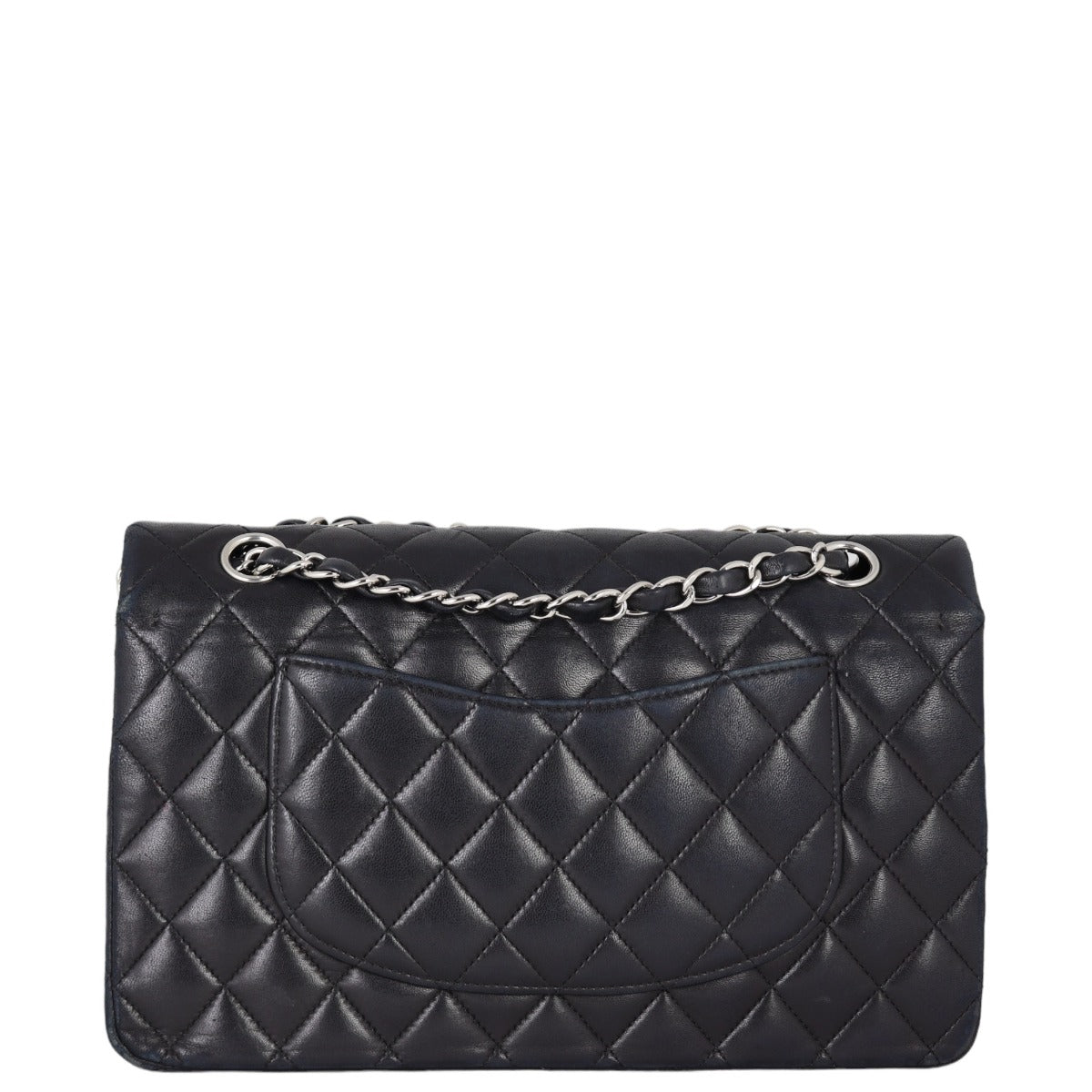 Chanel Classic Double Lambskin 12 Series Handbag Black Medium