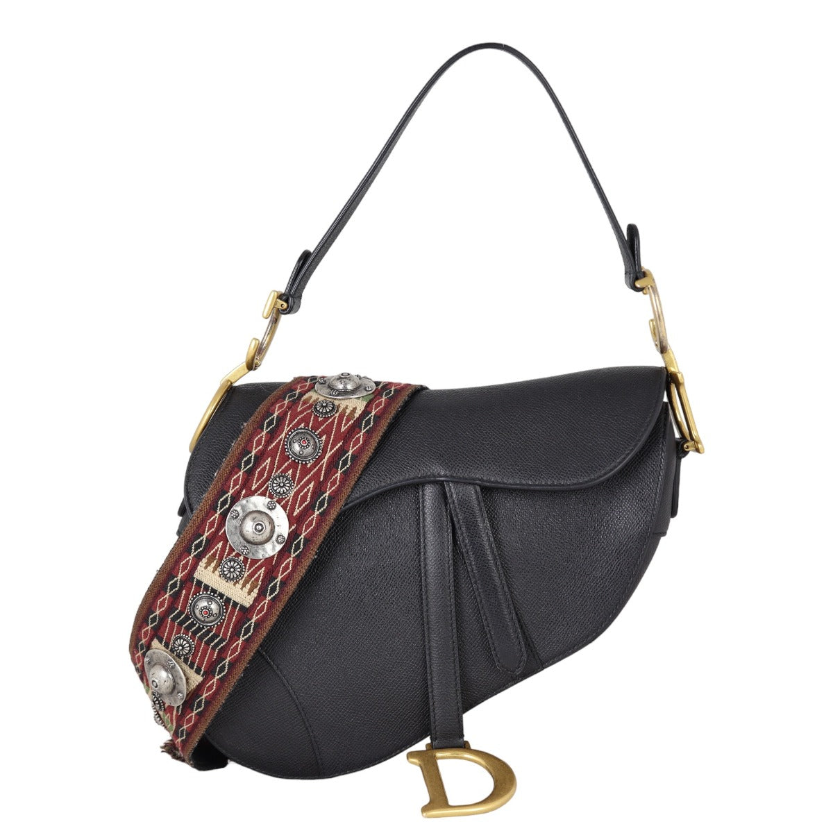 Dior Crossbody Bag Saddle Bag with Strap 6 Embroidered Shoulder Bag