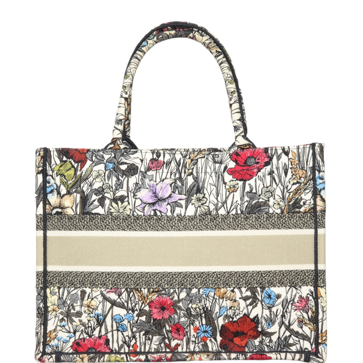 Dior Book Tote Mille Fleurs Handbag Medium Tote Bag