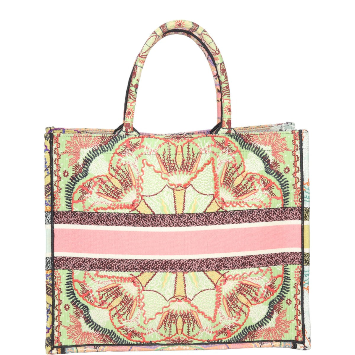 Dior Book Tote Embroidered Lights Handbag Large Tote Bag