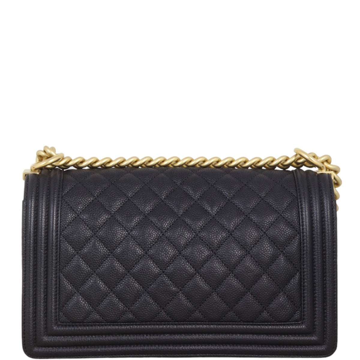 Chanel Boy Old Handbag Black Medium
