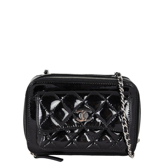 Chanel Pocket Box Camera Bag Black Mini Mini Bag