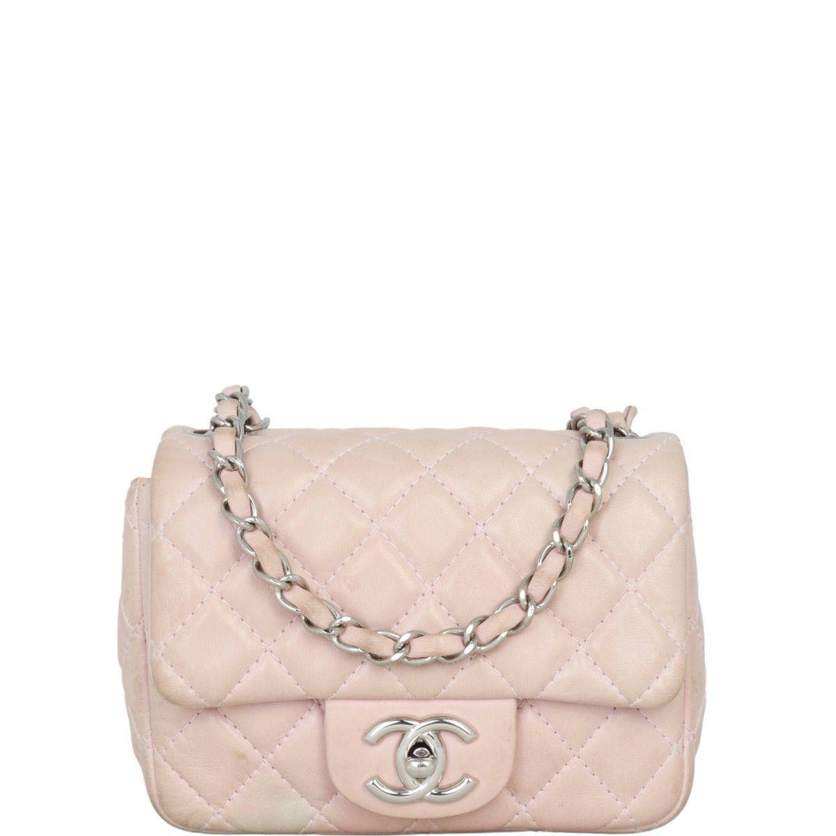 Chanel Classic Square Bag Pale Pink Mini Mini Bag