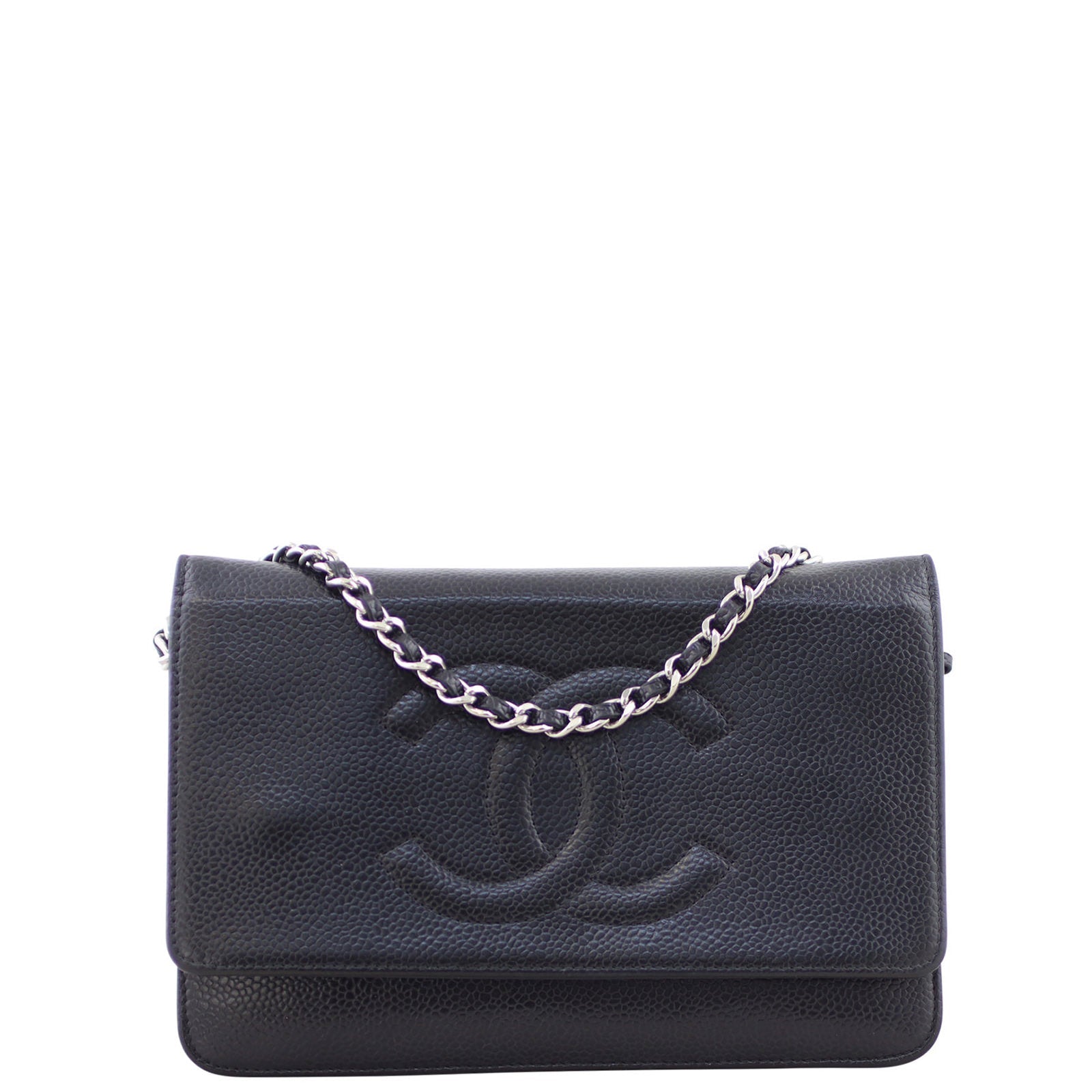 Chanel Timeless Wallet on SHW Handbag Black Chain