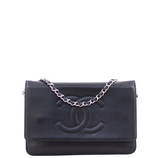 Chanel Timeless Wallet on SHW Handbag Black Chain