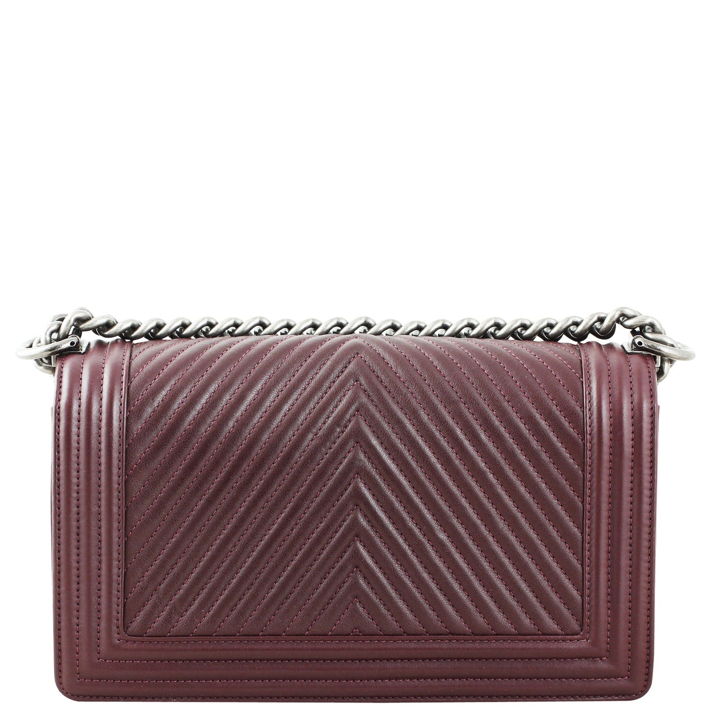 Chanel Boy Old 19 Series Handbag Brown Medium