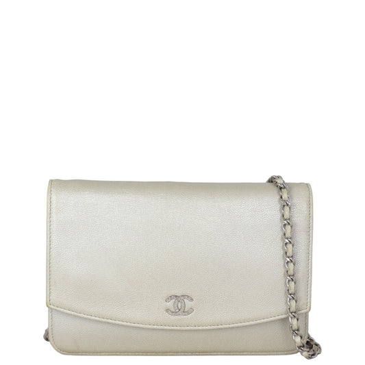 Chanel Sevruga Wallet on Handbag Chain