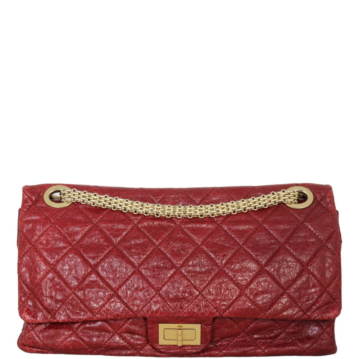 Chanel 2.55 Reissue 228 Double Bag Red Flap Handbag