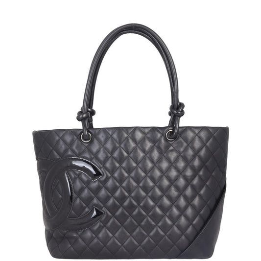 Chanel Ligne Cambon Tote Black Large Tote Bag