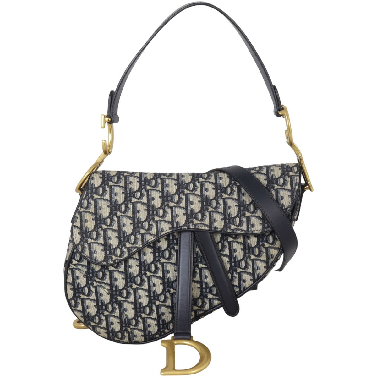 Dior Crossbody Bag Saddle Bag with Strap Oblique 2 Canvas Shoulder Bag
