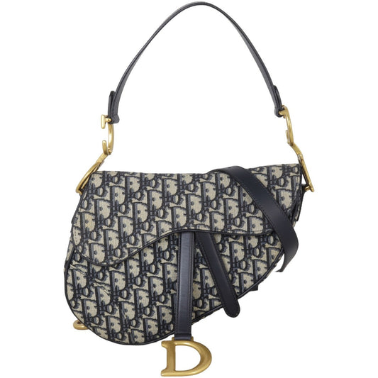 Dior Crossbody Bag Saddle Bag with Strap Oblique 2 Canvas Shoulder Bag