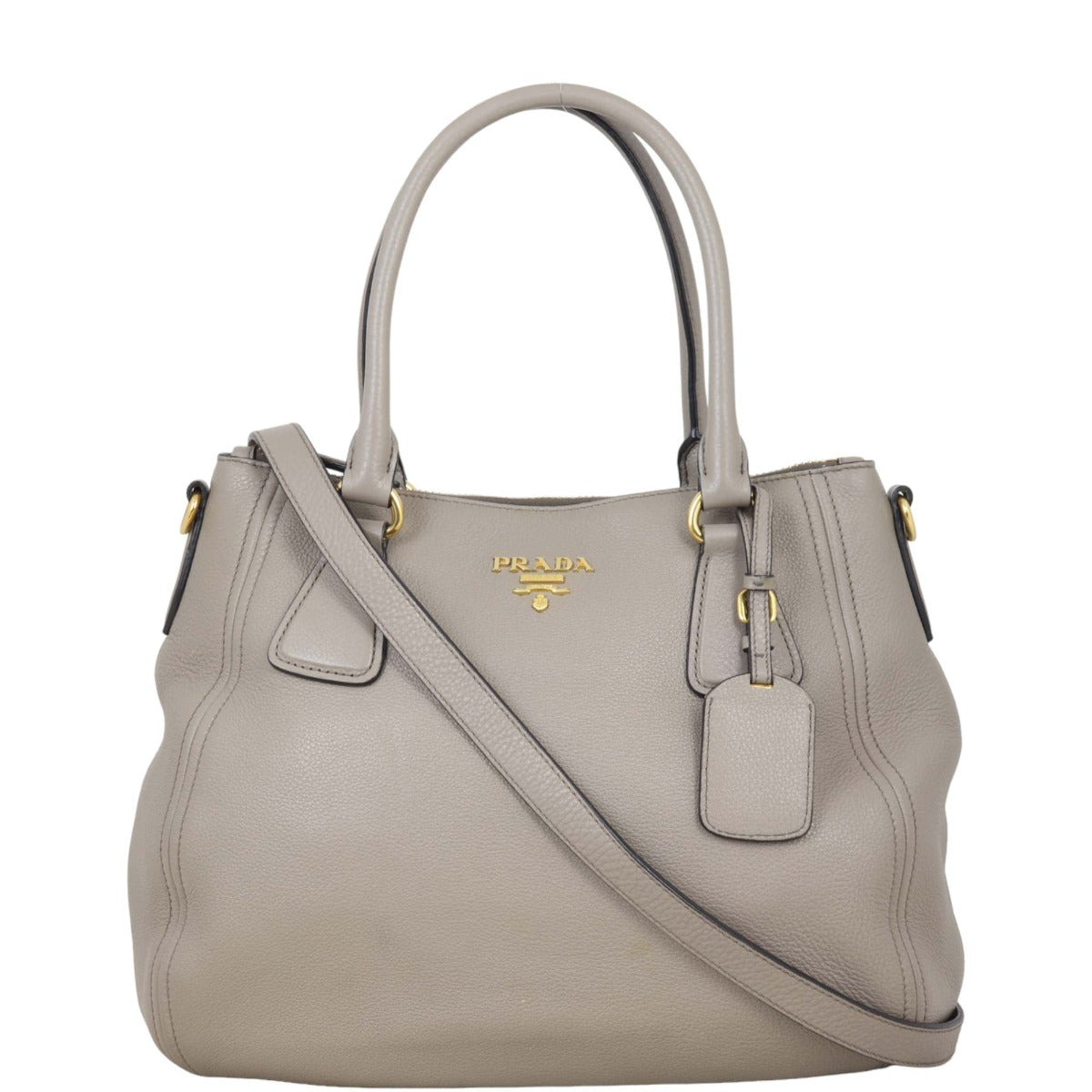 Prada Tote Bag Daino Tote 7 Vitello Gray