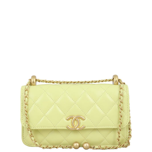 Chanel Pearl Crush Wallet on Handbag Chain