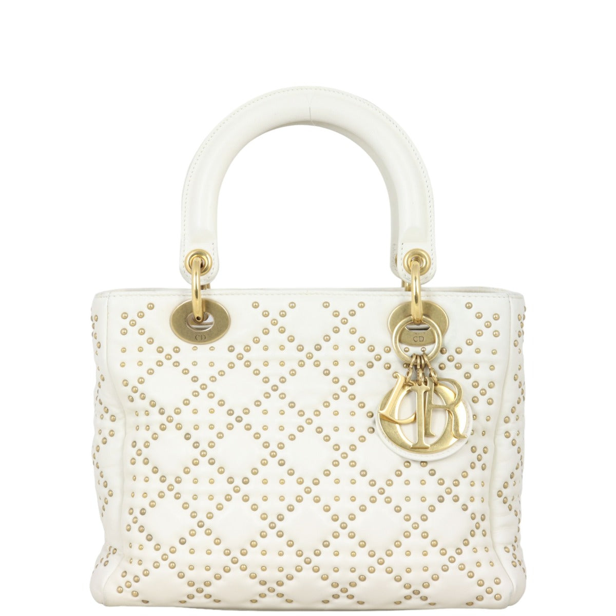 Dior Lady Soft Studded Handbag Medium Travel Bag
