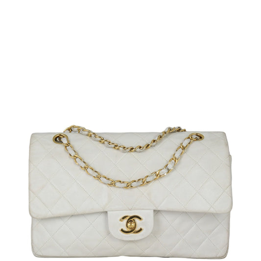 Chanel Classic Double Handbag Cream Medium