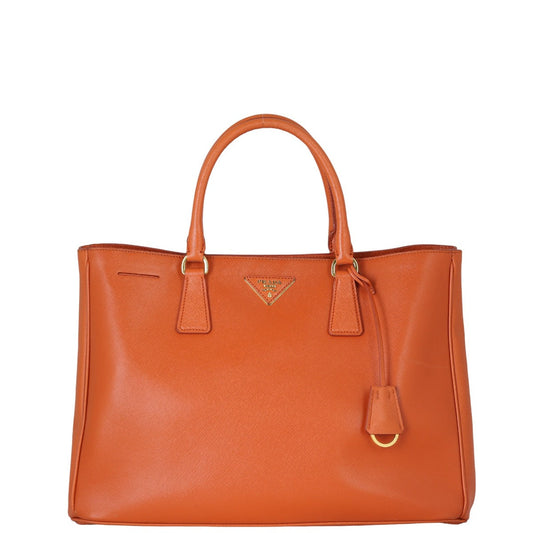 Prada Tote Bag Lux Tote Saffiano Orange Large